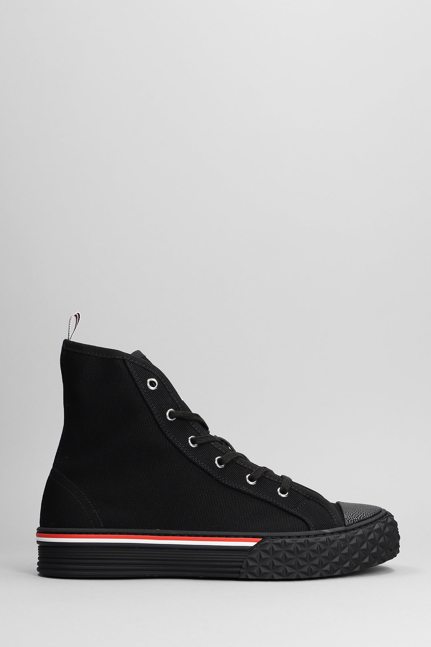 Thom Browne - Sneakers in black cotton