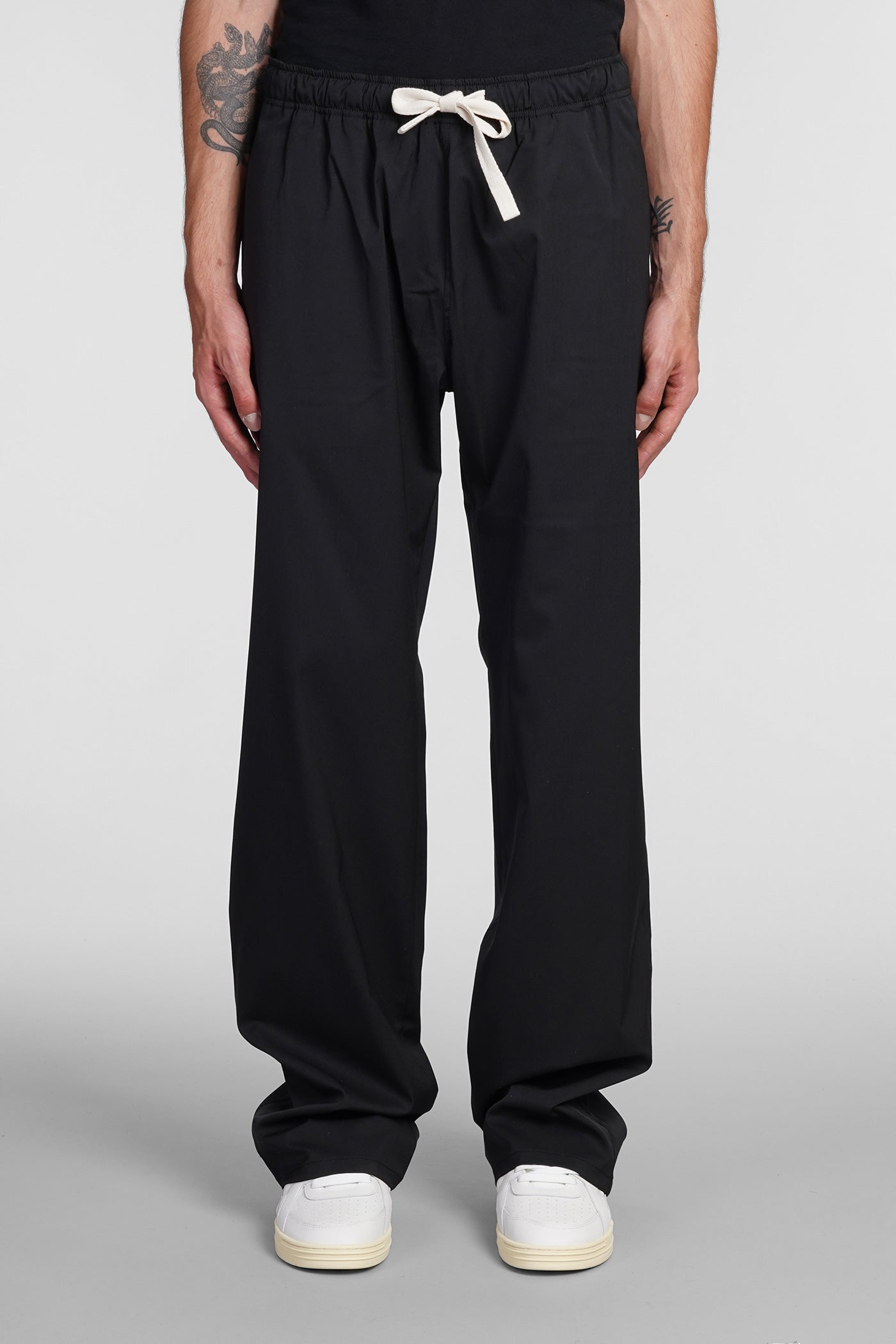 Palm Angels - Pants in black polyester