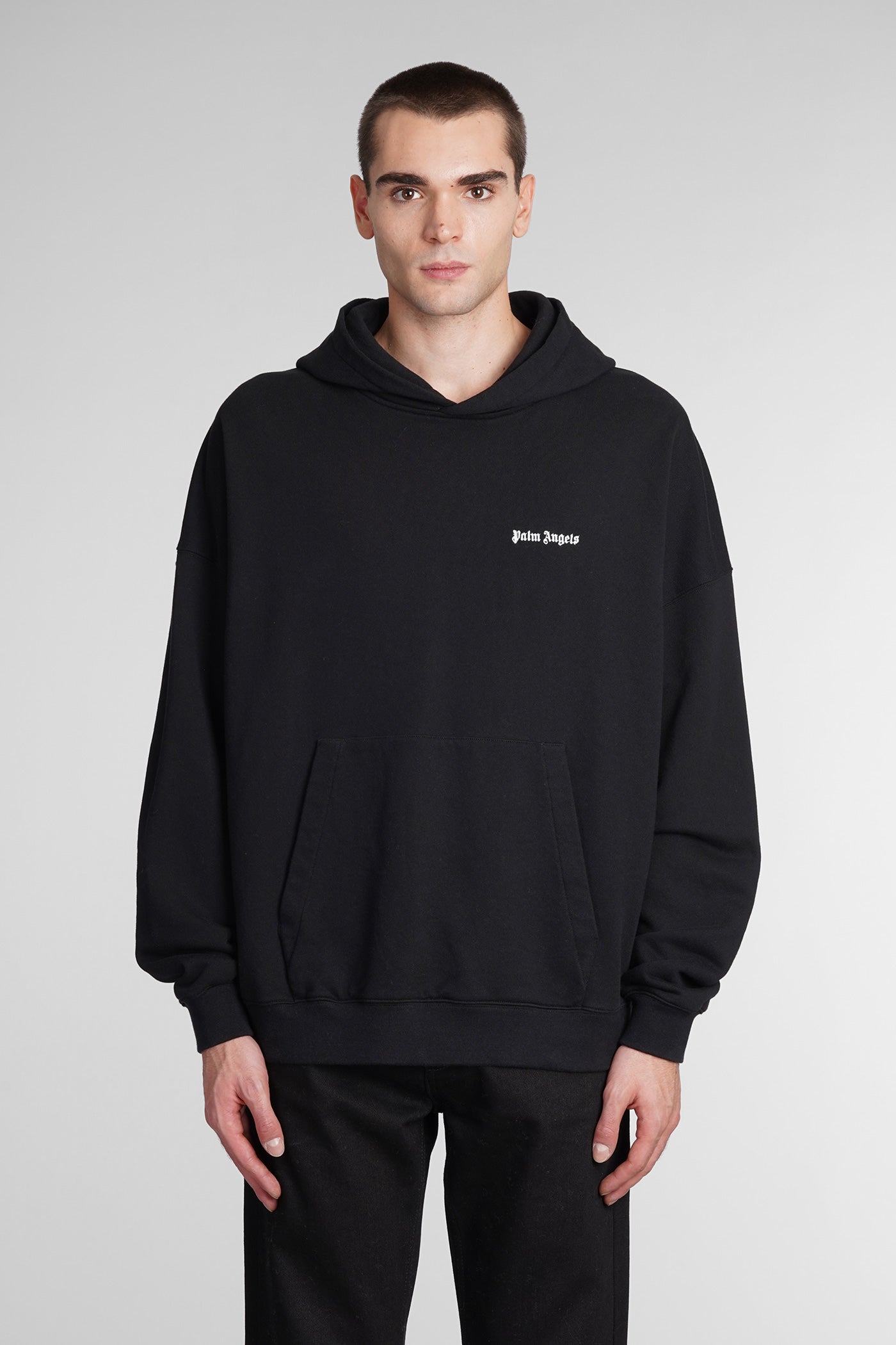 Palm Angels - Sweatshirt in black cotton