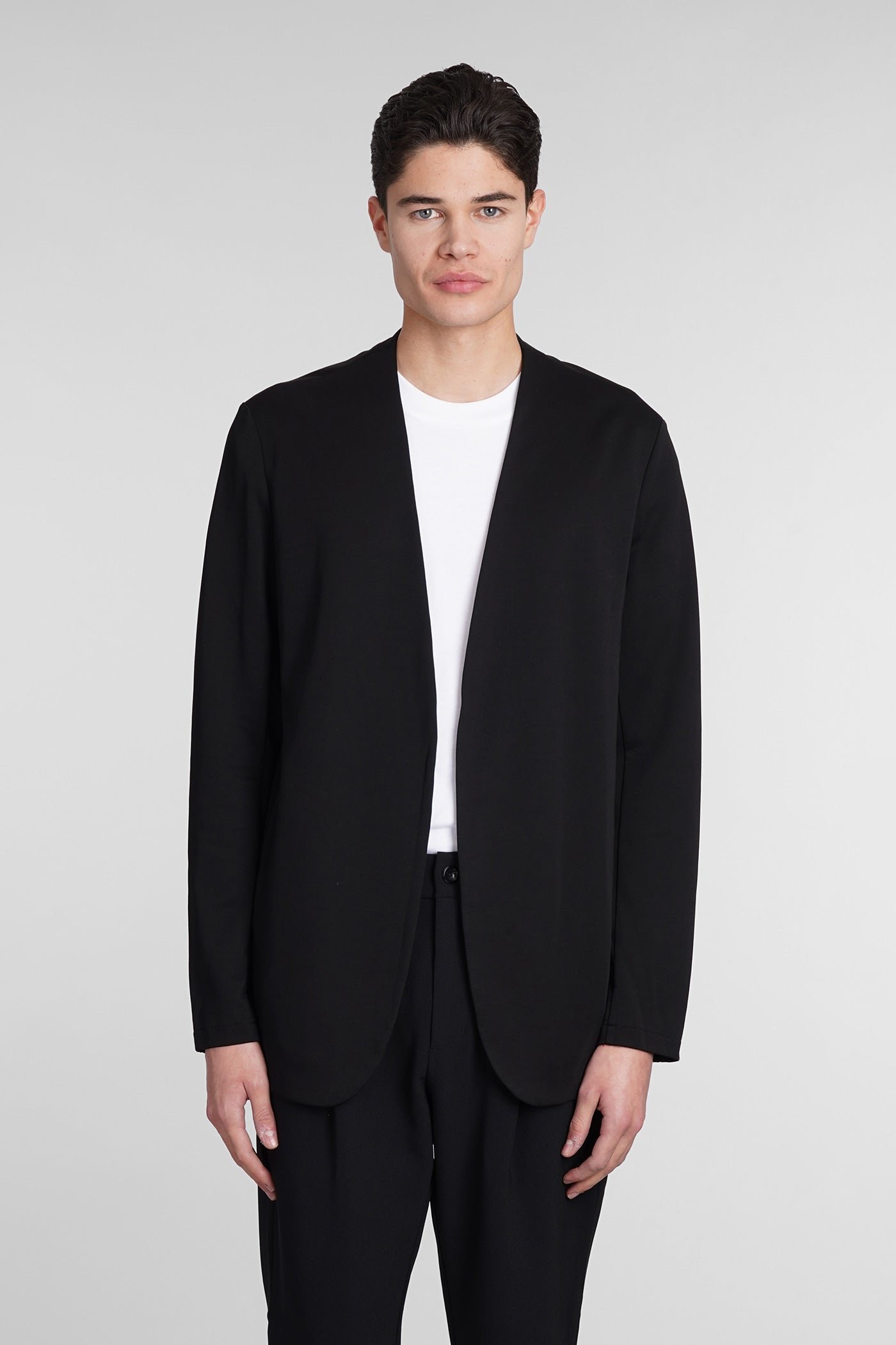 Attachment - Cardigan in black cotton