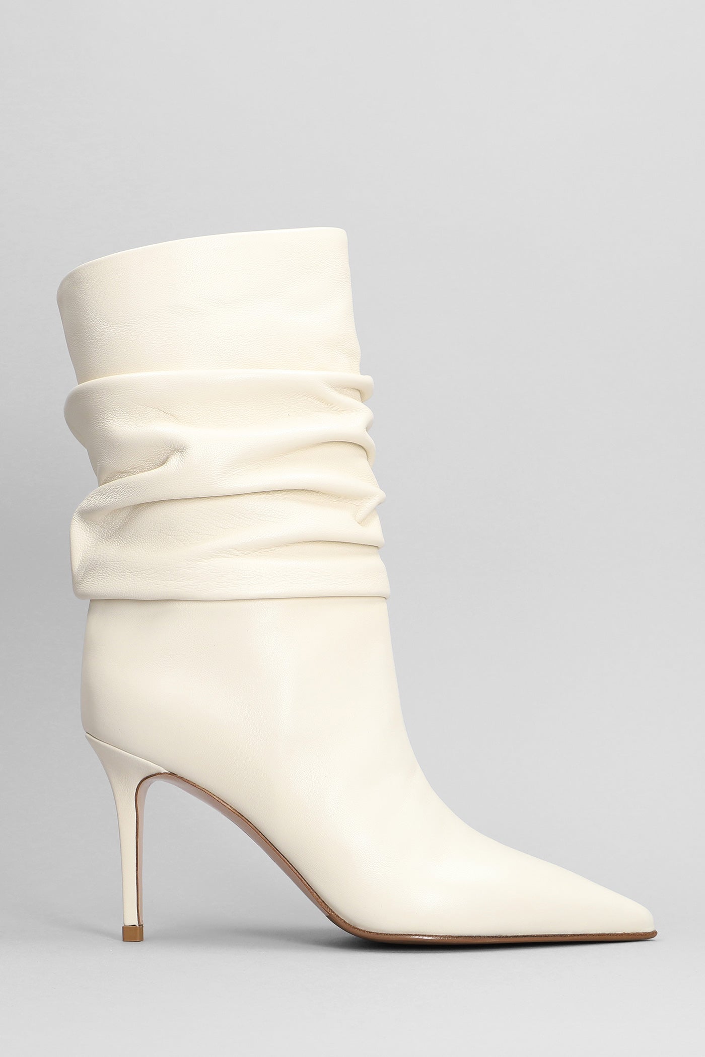Le Silla - Eva 90 High heels Ankle boots in beige leather