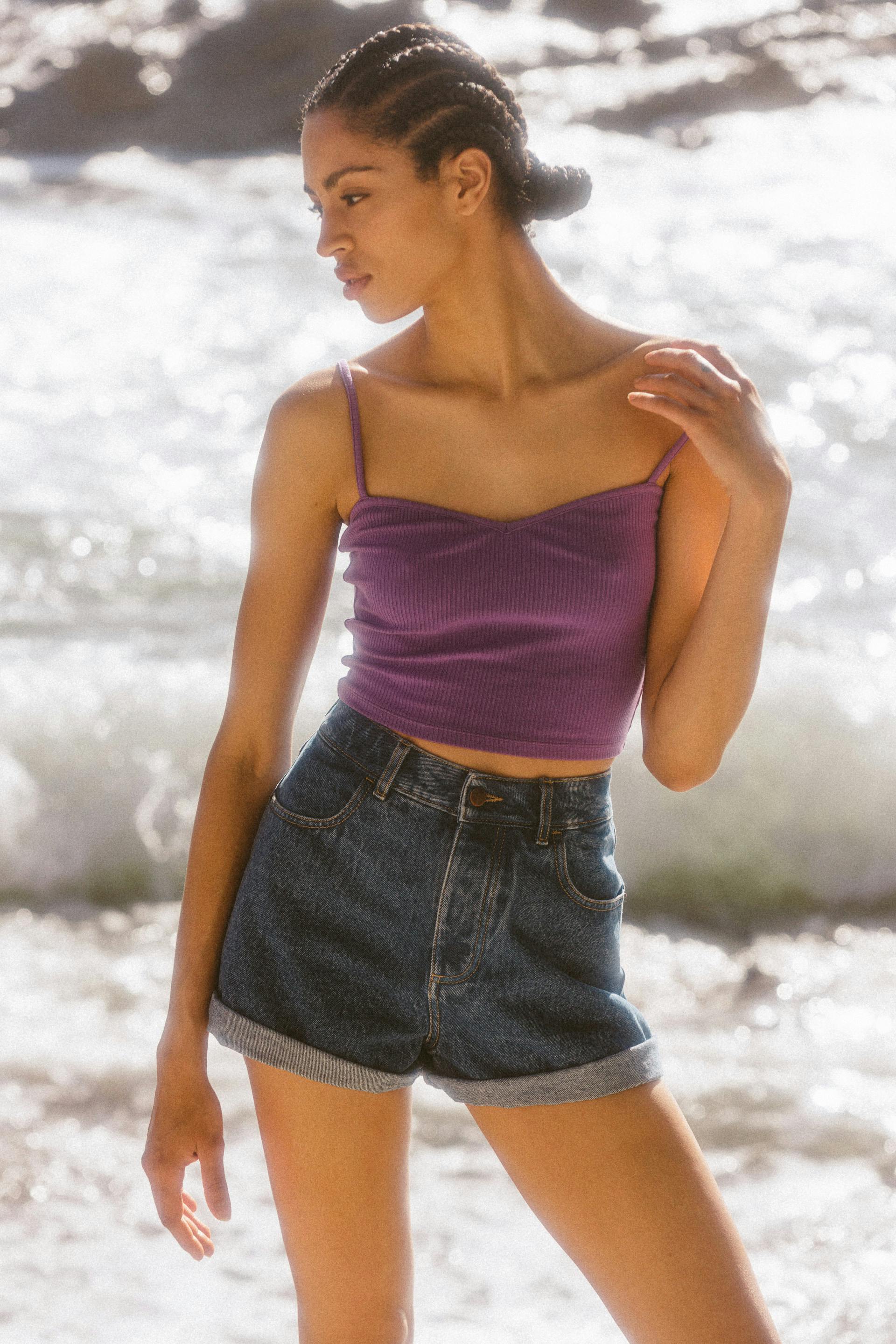 Crop top Arôme exquis Lilas