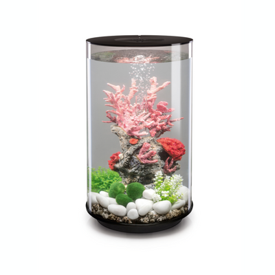 Marina 360 Aquarium 10L Fish Tank with Remote LED Lighting Kid Starter  Beginner