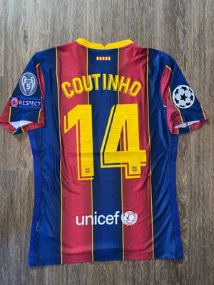 20/21 Barcelona Philippe Coutinho 14 Home Jersey