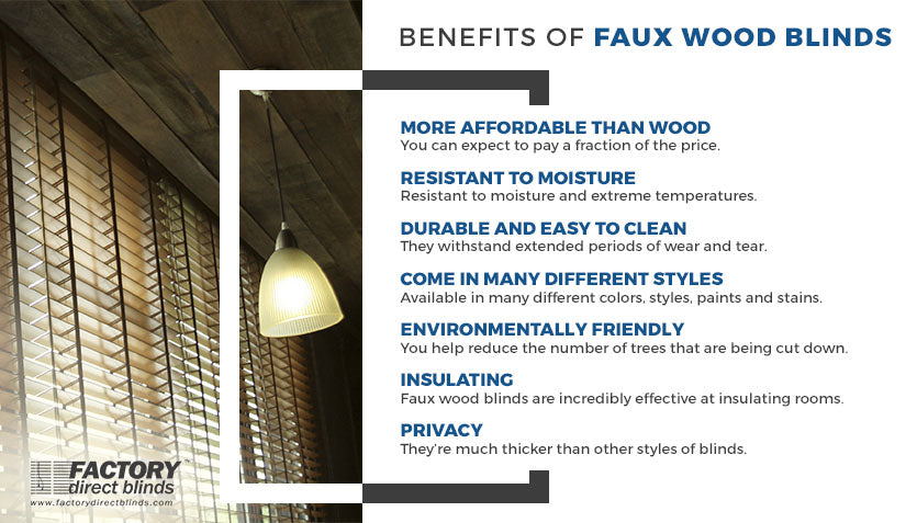 Benefits of Faux Wood Blinds