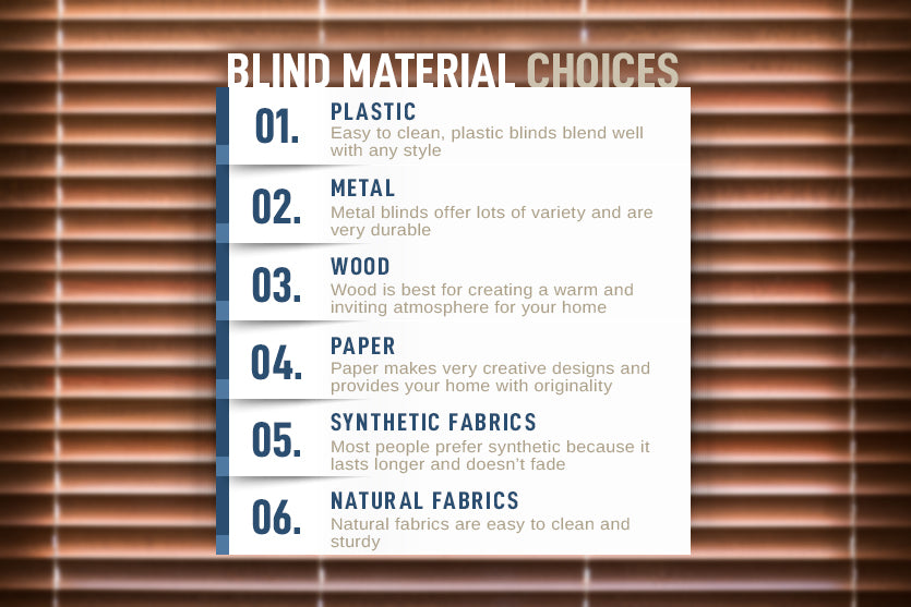 blind material choices graphic