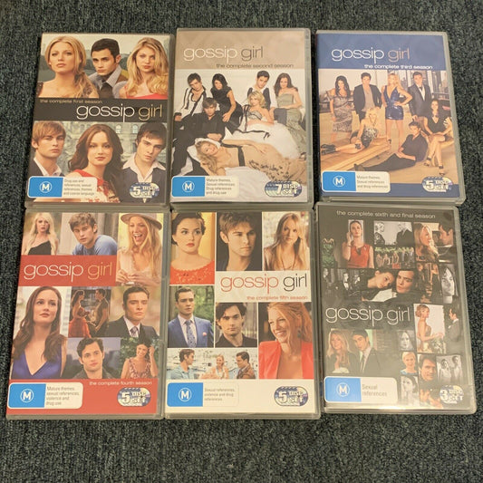 Gossip Girl The Complete Series Season 1-6 30 Disc DVD Box Set Free Shipping