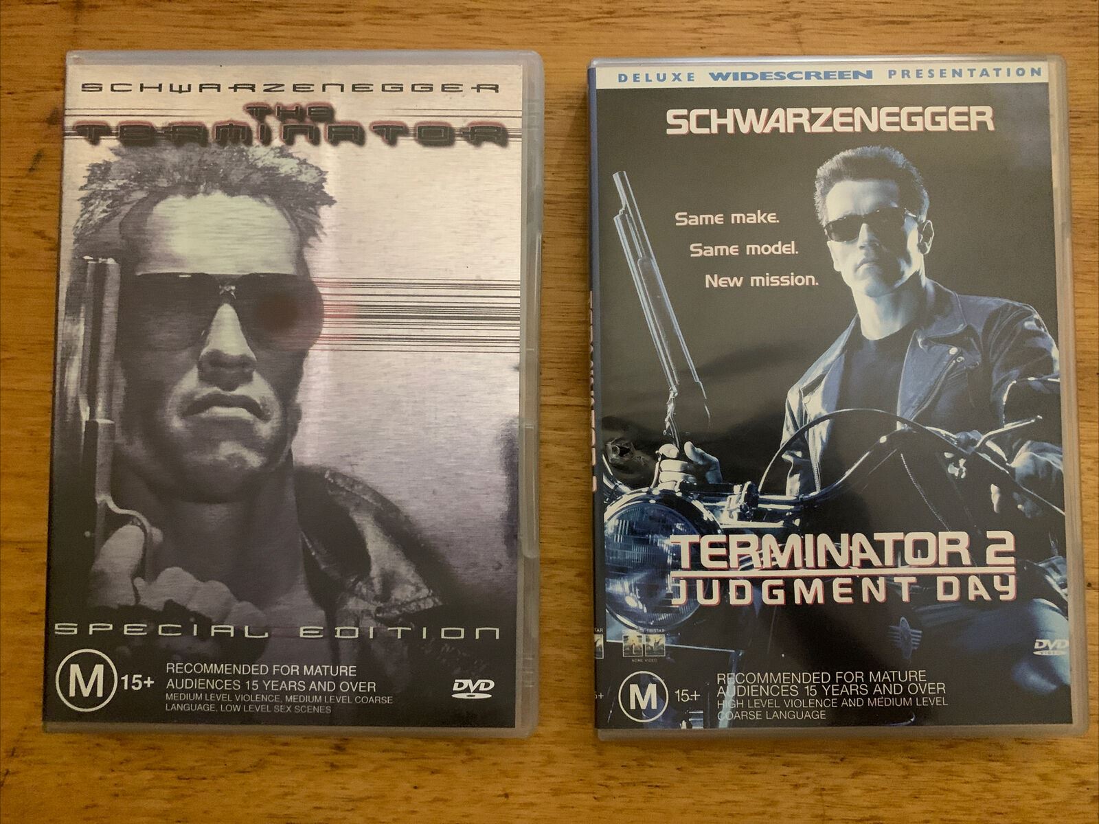 The Terminator 1 & 2 (DVD, 1984) Arnold Schwarzenegger Region 4 – Retro ...