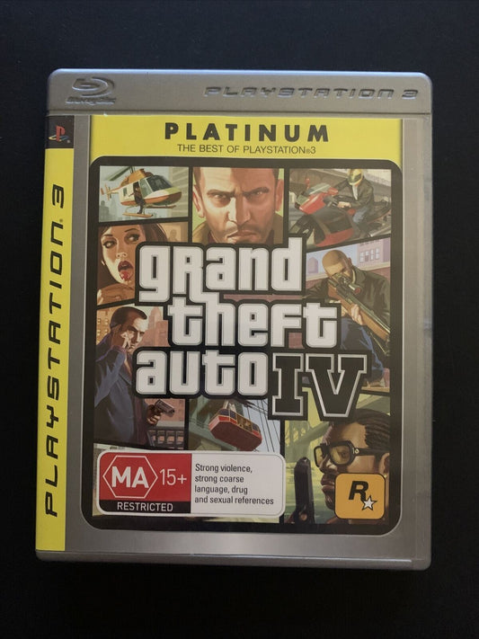 Grand Theft Auto IV GTA 4 - Sony PlayStation 3 PS3 Game - With Map Man –  Retro Unit