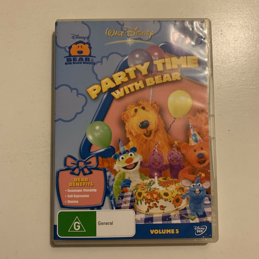 Bear In The Big Blue House - Party Time With Bear (DVD, 2000) Region 4 ...