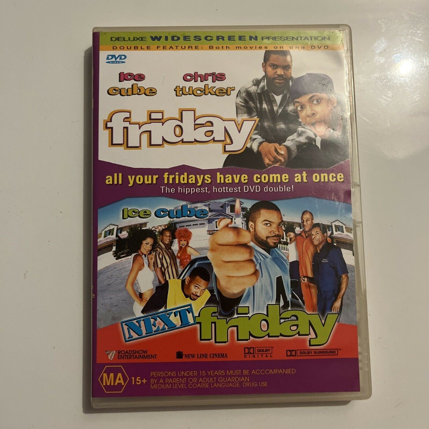 Friday Next Friday Dvd 1995 Ice Cube Chris Tucker Nia Long Reg Retro Unit 