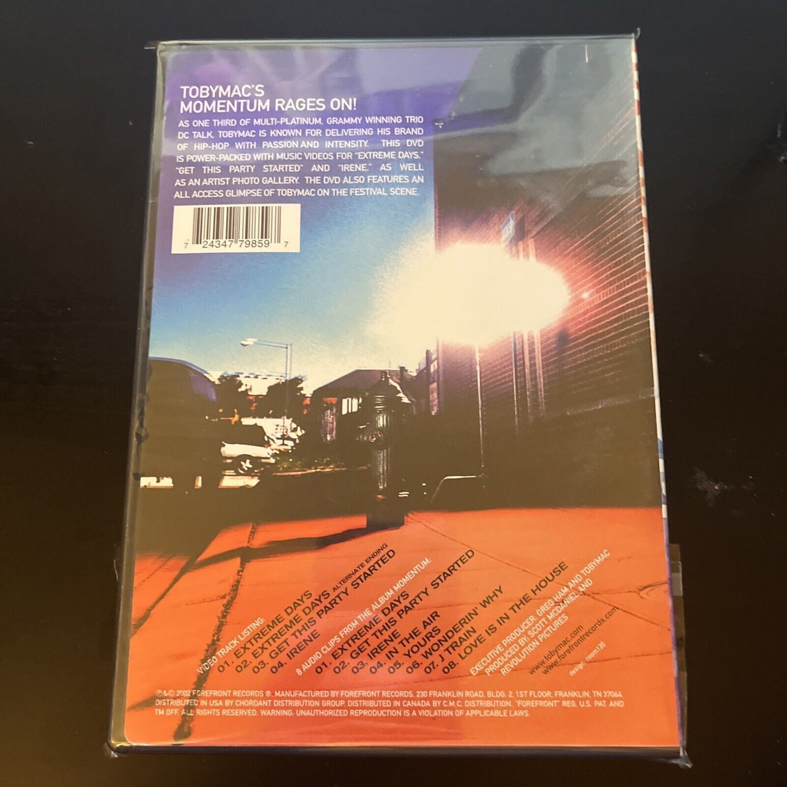 Tobymac - Momentum (DVD, 2002) NEW All Regions – Retro Unit