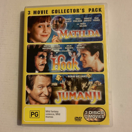 HOOK COLLECTORS EDITION DVD - Robin Williams Region 4 PAL Brand