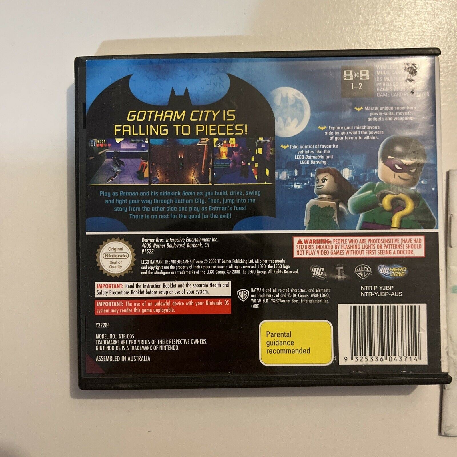 LEGO Batman: The Videogame - Nintendo DS Game - Complete With Manual –  Retro Unit