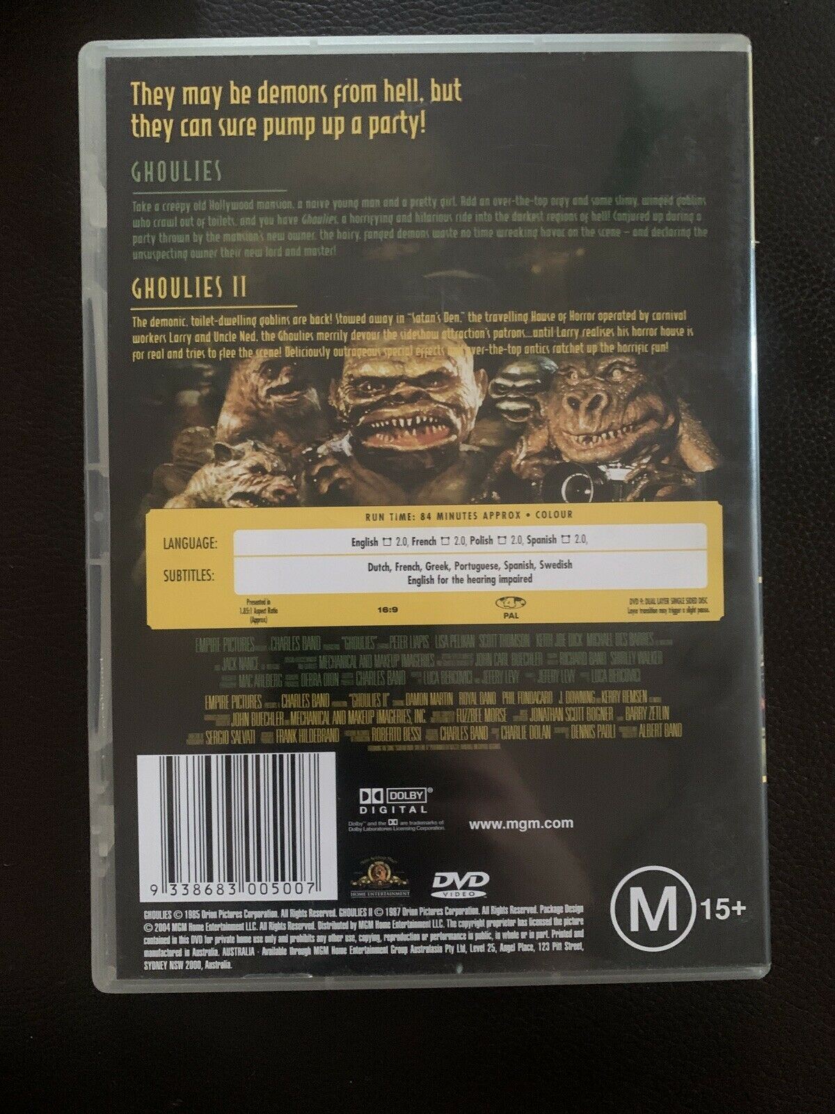 Ghoulies & Ghoulies II 2 - Double Feature (DVD, 1985) – Retro Unit