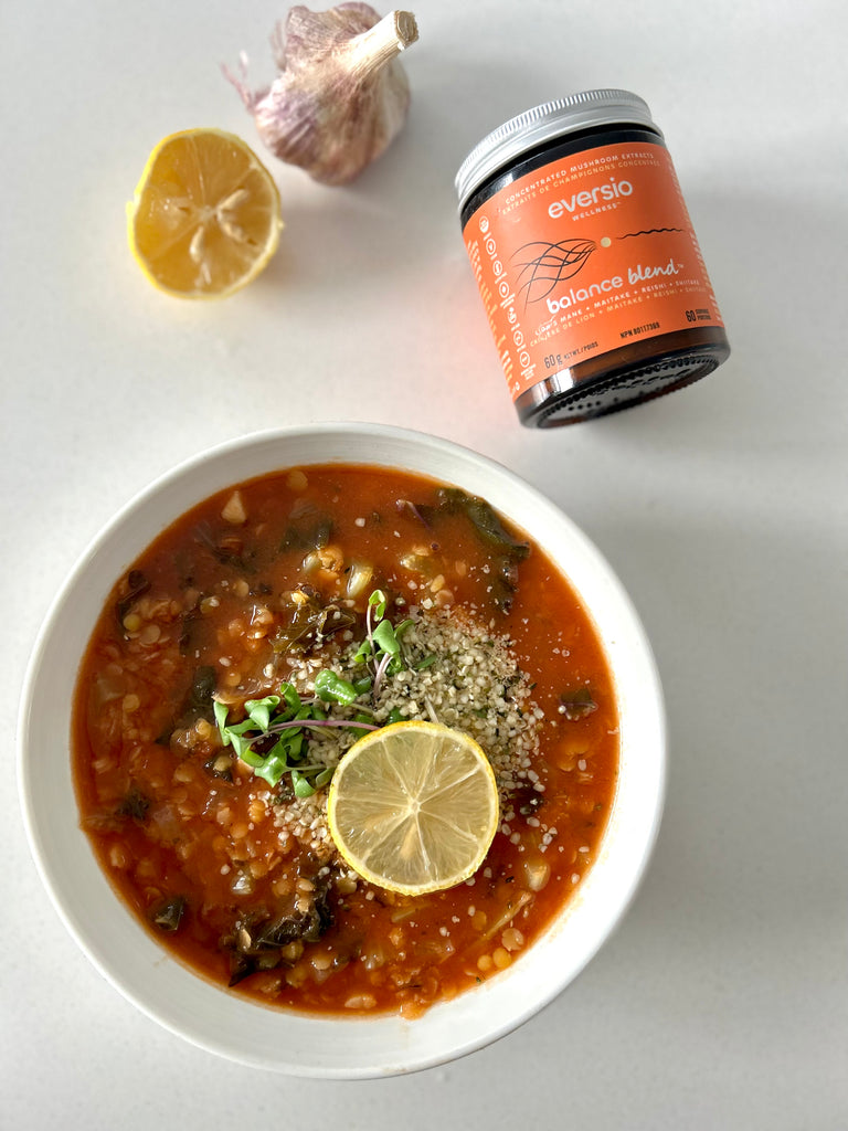 lentils and greens soup