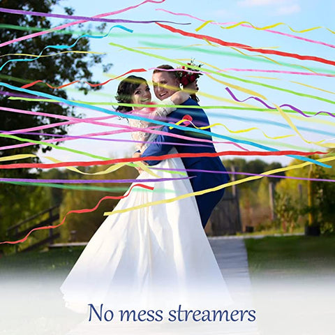 Homezo No Mess Streamers, Throw Streamers Party Paper Streamers No Mess