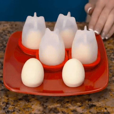 Egglettes Egg Cooker- Hard-Soft Boiled Mini-Omelettes Set Of 6
