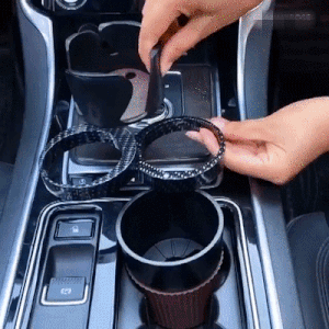 Multifunctional cup storage compartment cup holder 5 in1 brown for Citroen