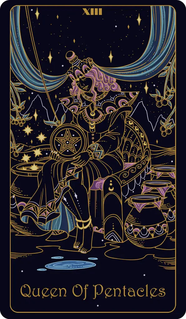 The Queen of Pentacles Tarot Cards