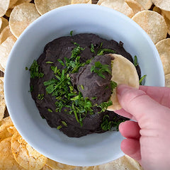 Chips and Dips Recipes Using Popchips - Black Bean Dip