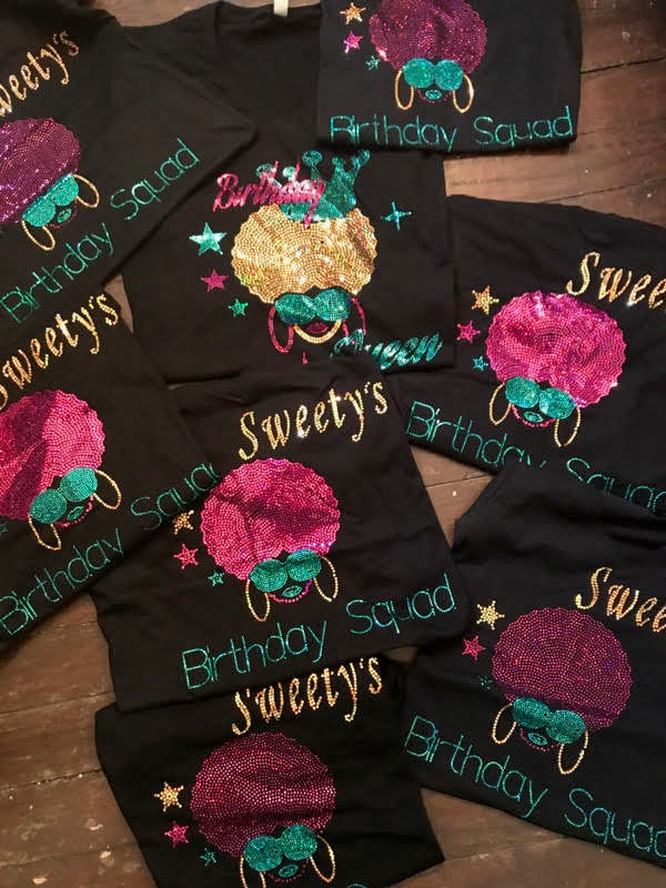 birthday queen and squad shirts