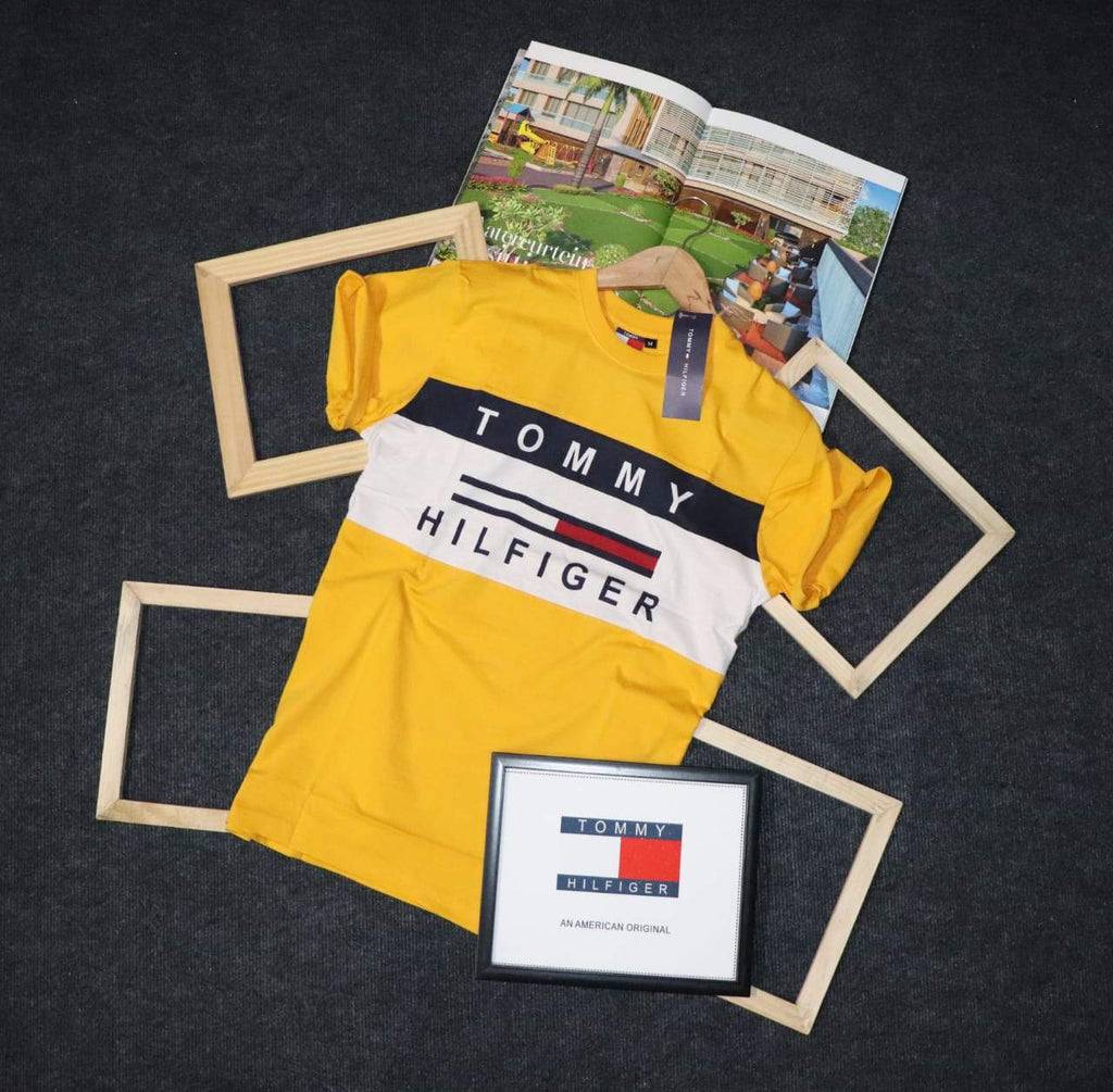 Tommy Hilfiger Yellow Half Sleeve T-Shirt