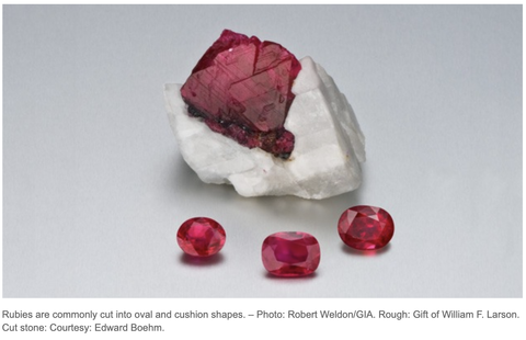 ruby in metamorphic marble