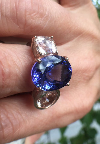 Gemstone Ring, Cobalt Blue Blaze
