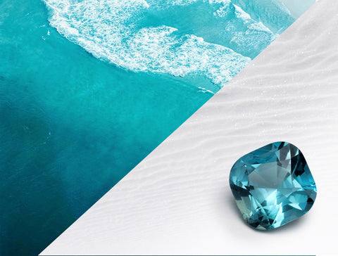 Aquamarine Gemstone with Ocean Hues