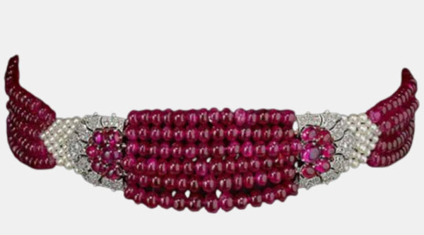 cartier ruby necklace