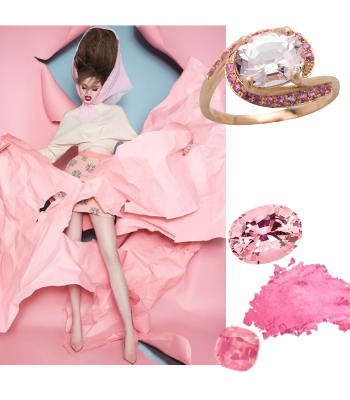 pink gemstones, pink fashion