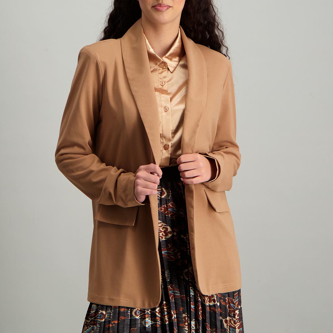 ELASTICATED DETAIL BLAZER - Fashion Fusion 199.99 Fashion Fusion