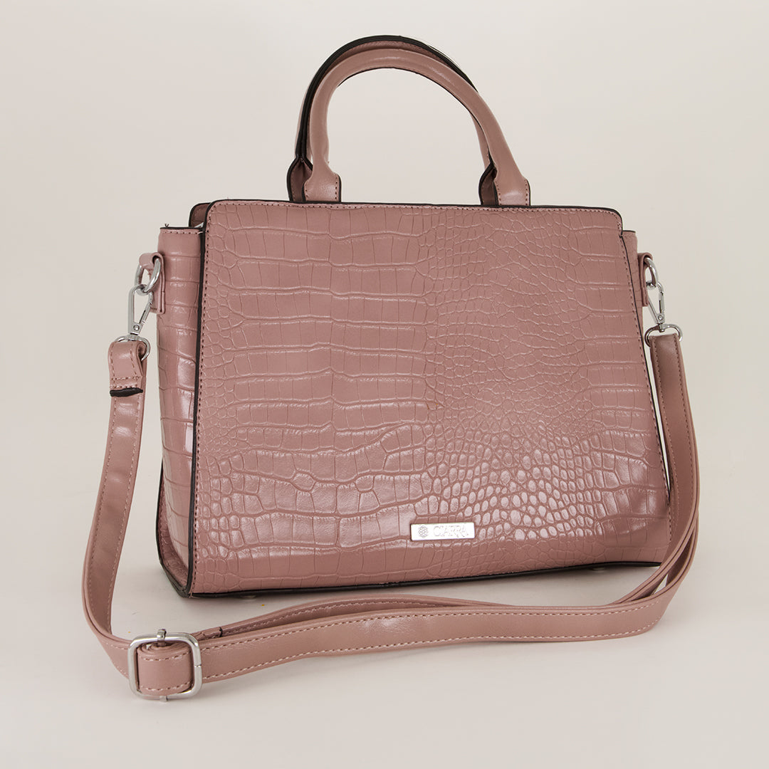 Croc Embossed Tote Handbag - Fashion Fusion 319.99 Fashion Fusion