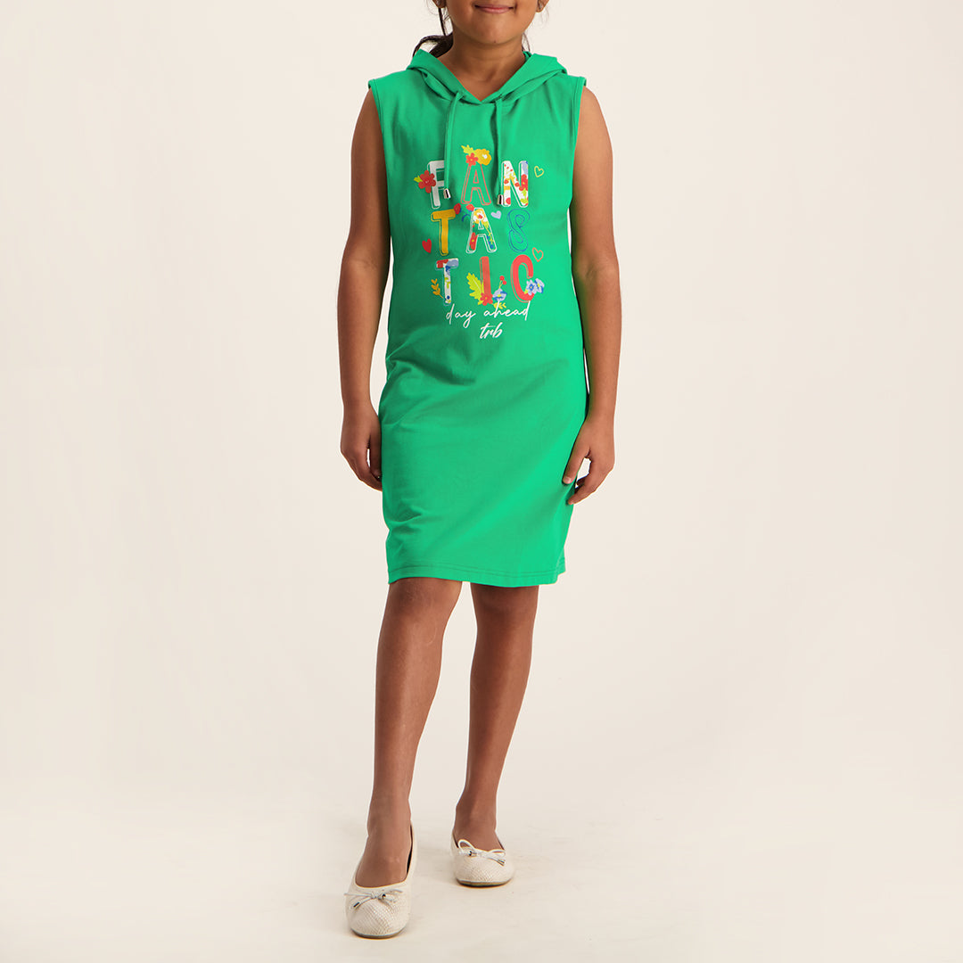 TRB GREEN HOODED DRESS - Fashion Fusion 219.99 Fashion Fusion