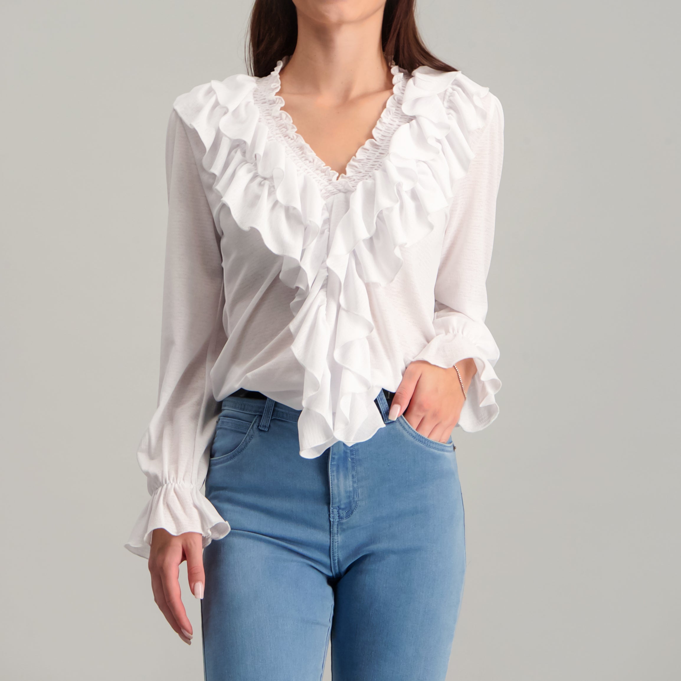 Blouse With Fril  Detail - Fashion Fusion 229.99 Fashion Fusion