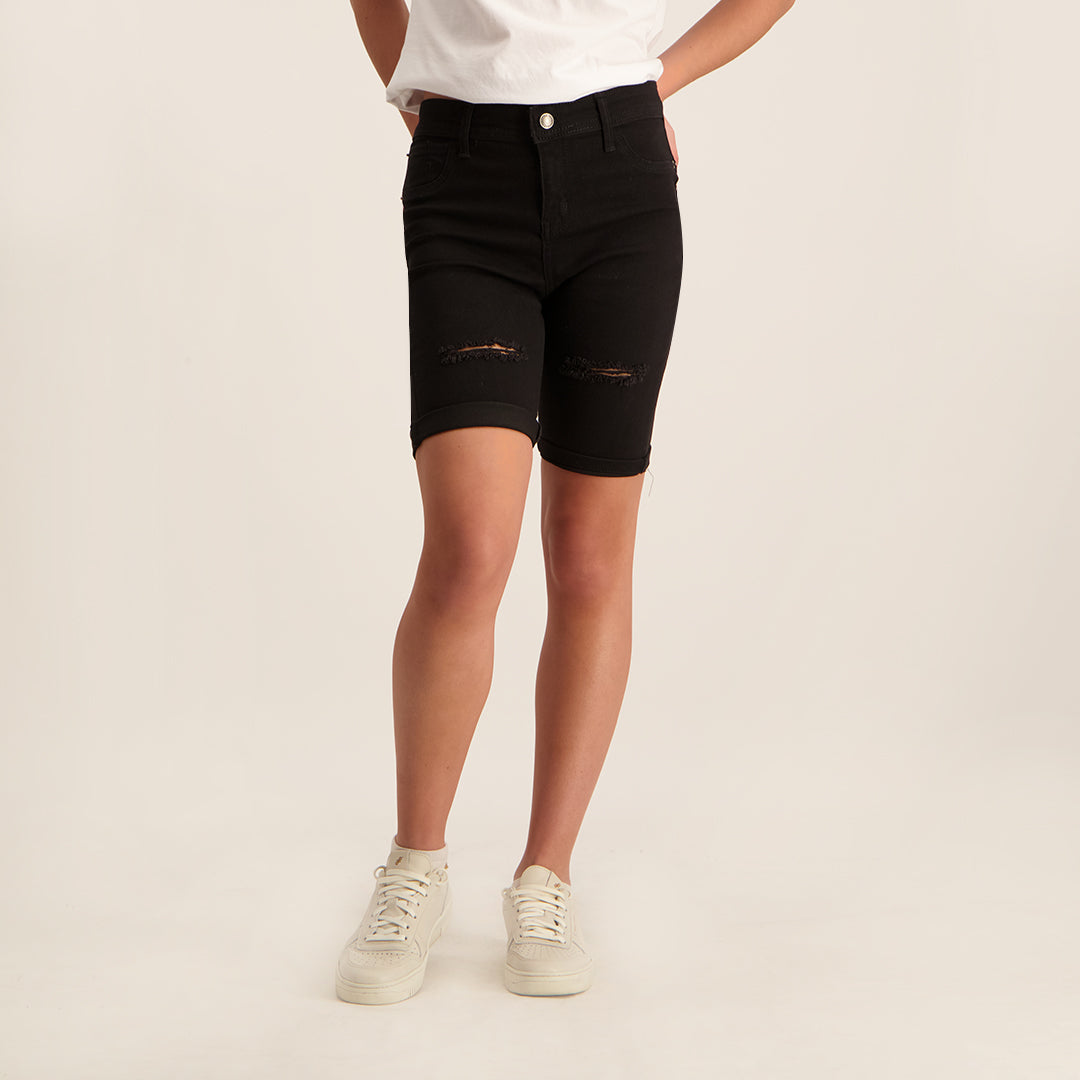 Black Denim Short - Fashion Fusion 179.99 Fashion Fusion