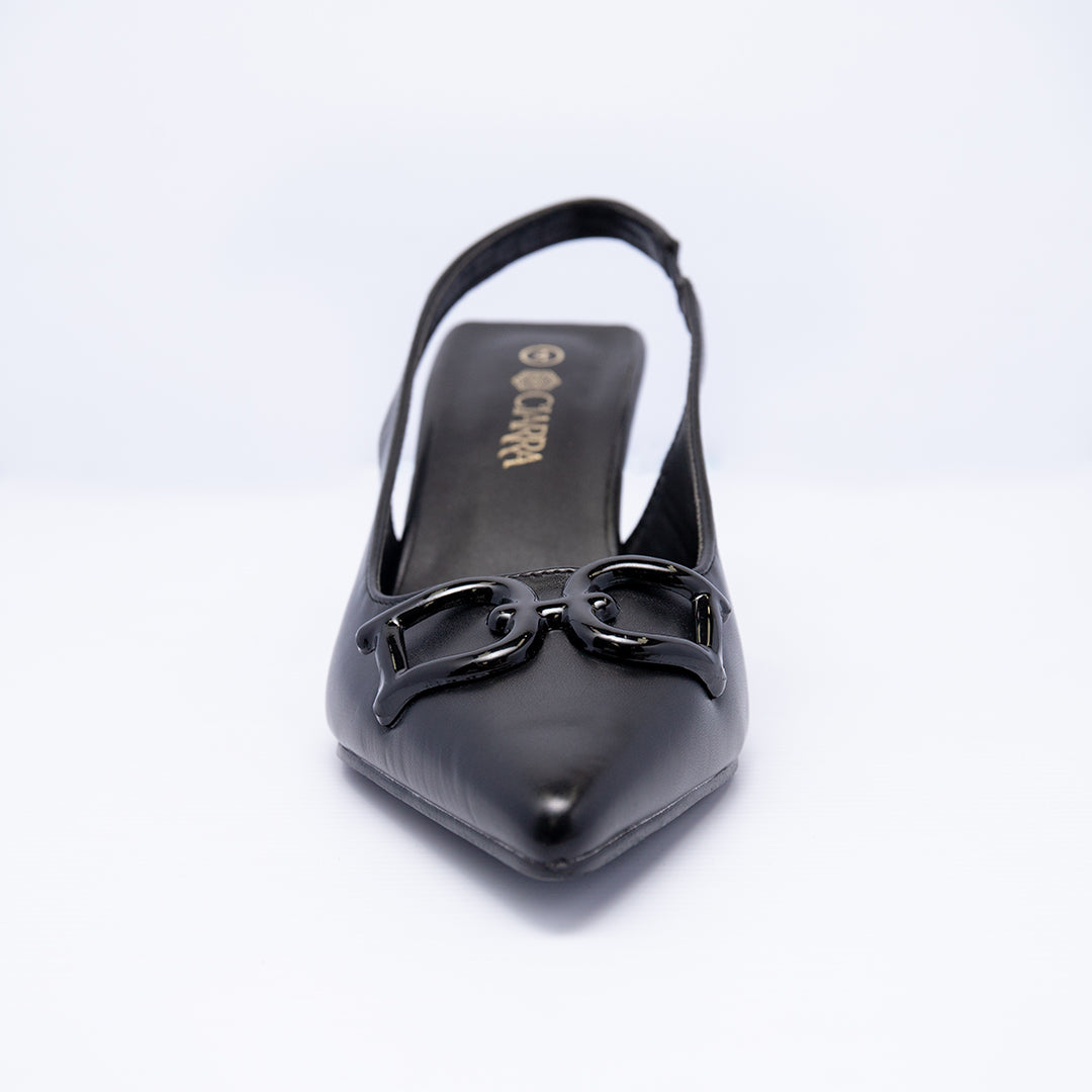 Pointy Slingback Court Heel.Trim Detail. - Fashion Fusion 319.00 Fashion Fusion