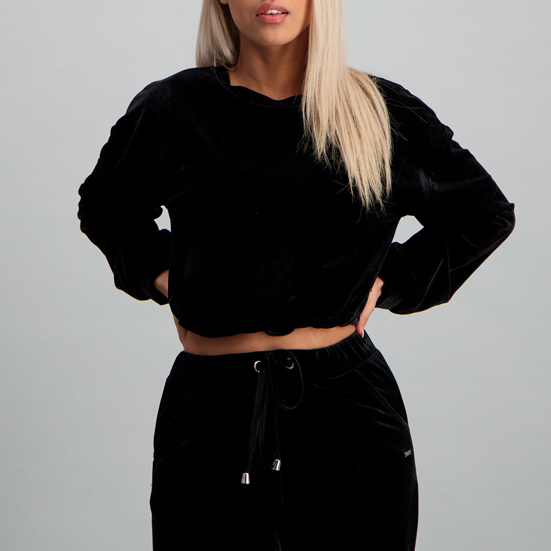 Ciarra Crop Round Neck Top - Fashion Fusion 99.00 Fashion Fusion