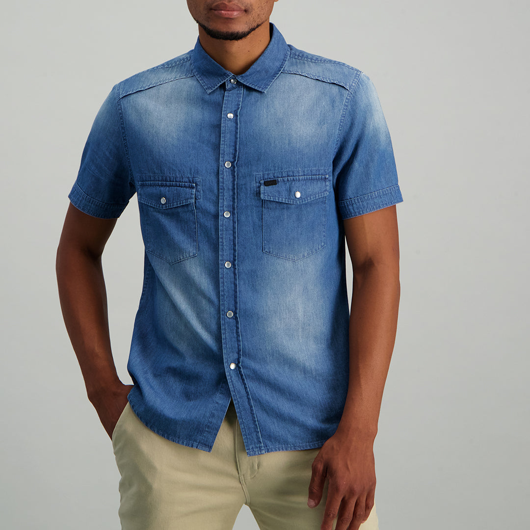 Indigo Denim Shirt - Fashion Fusion 149.00 Fashion Fusion