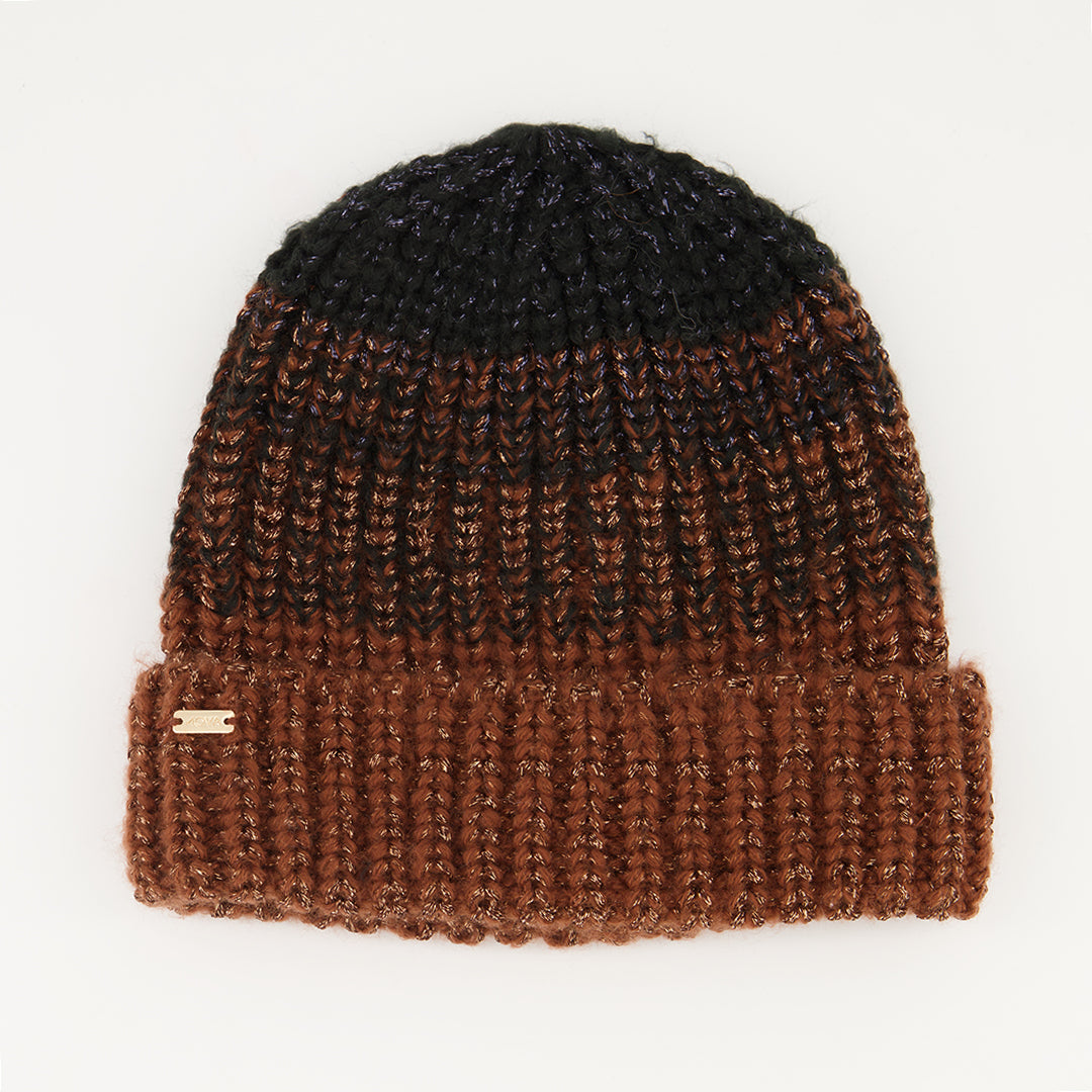 Turn Up Beanie. Rose Gold Lurex - Fashion Fusion 49.00 Fashion Fusion