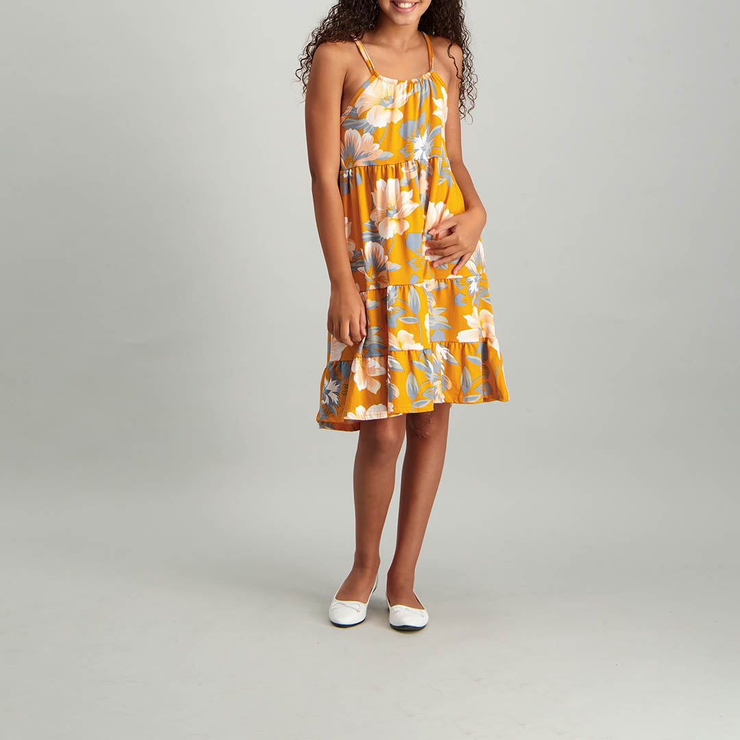 Alora Floral Printed Strappy Dress - Fashion Fusion 49.00 Fashion Fusion