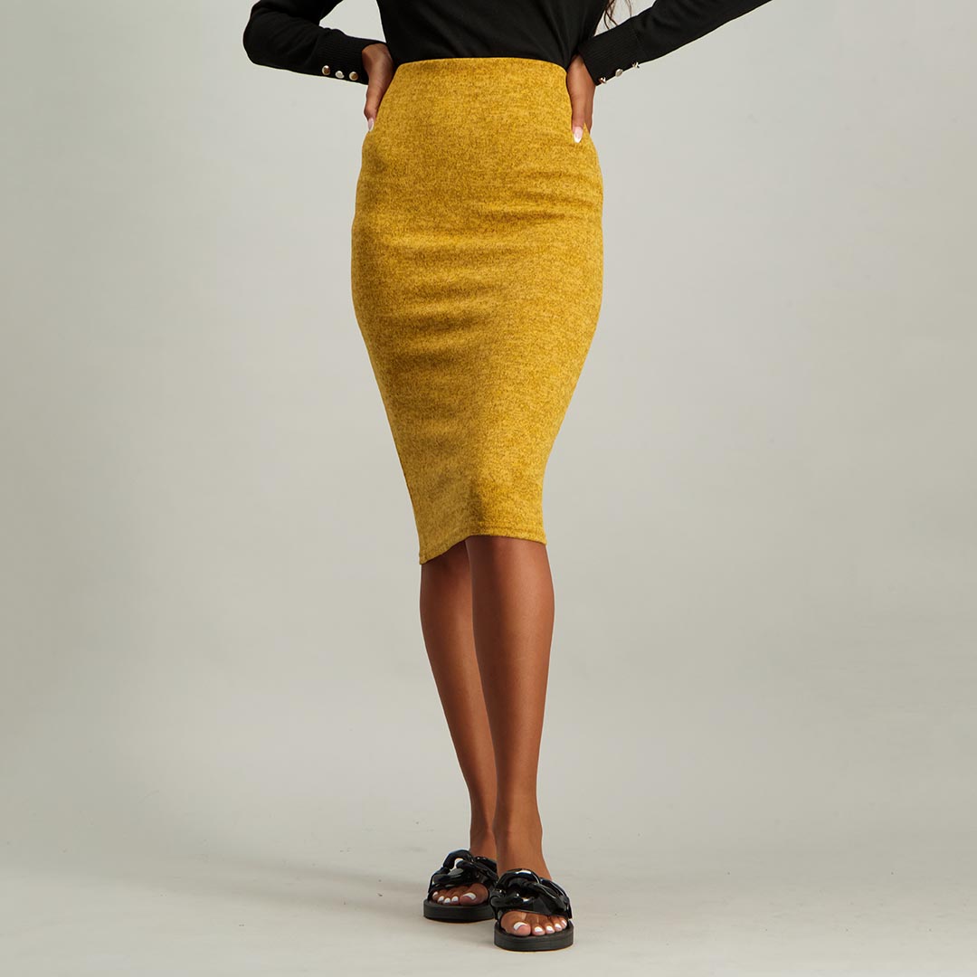 Melange Pull On Skirt - Fashion Fusion 39.00 Fashion Fusion