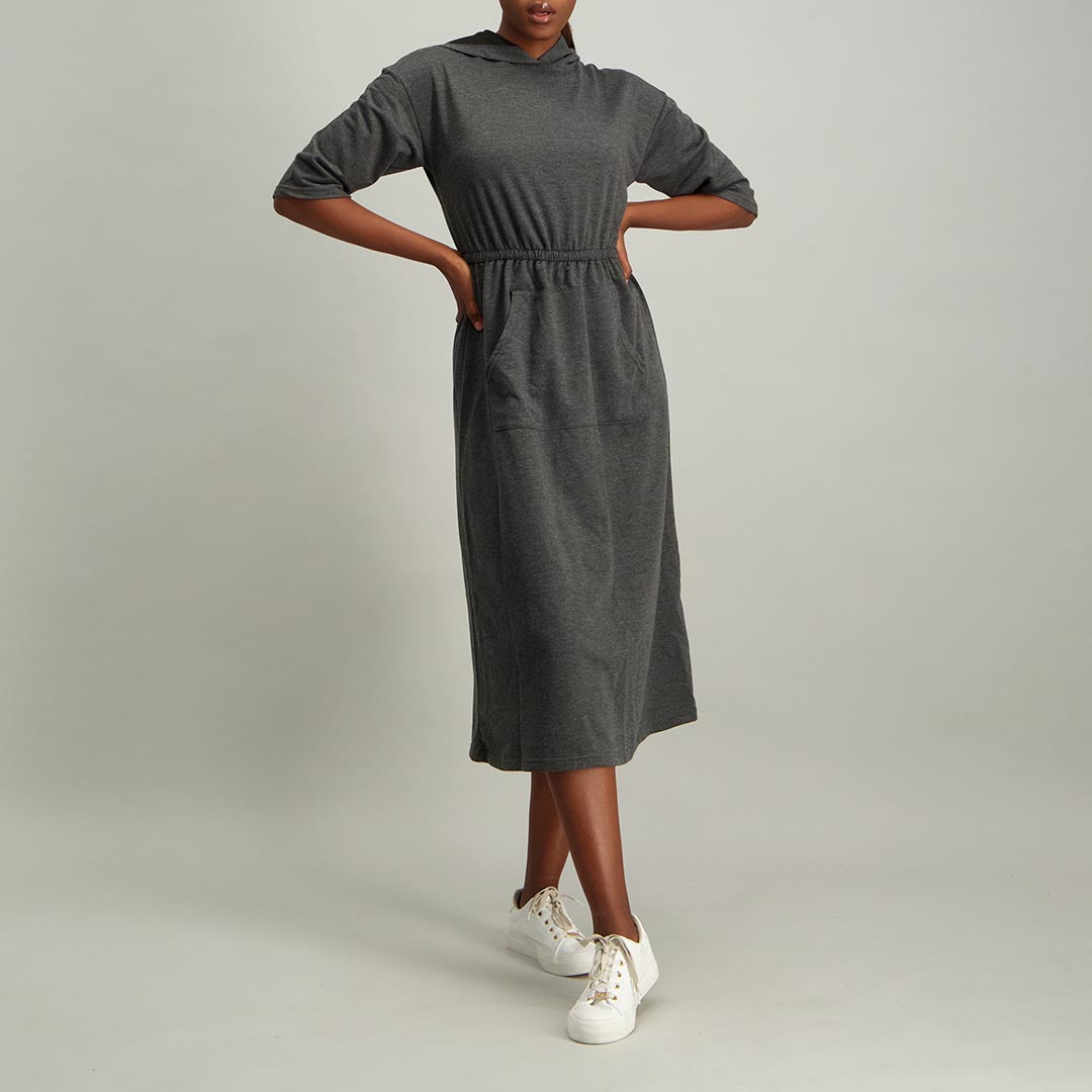 Melange Short Sleeve Dress - Fashion Fusion 89.00 Fashion Fusion