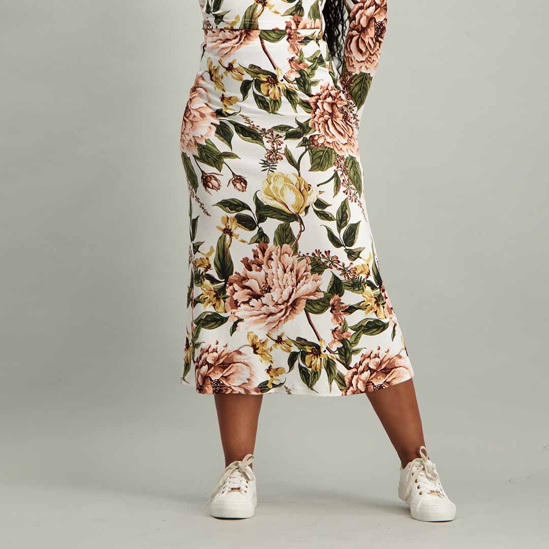 Floral Printed Skirt - Fashion Fusion 39.00 Fashion Fusion