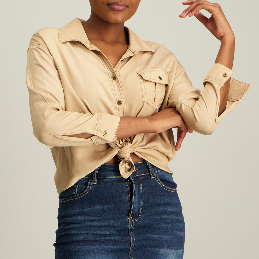 3/4 Sleeve Shirt - Fashion Fusion 259.00 Fashion Fusion