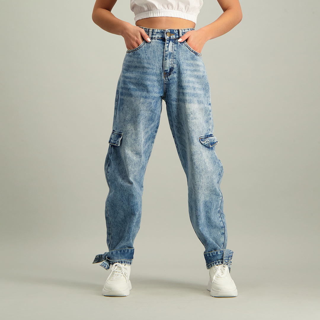 Utility Jogger Denim Jeans - Fashion Fusion 99.00 Fashion Fusion