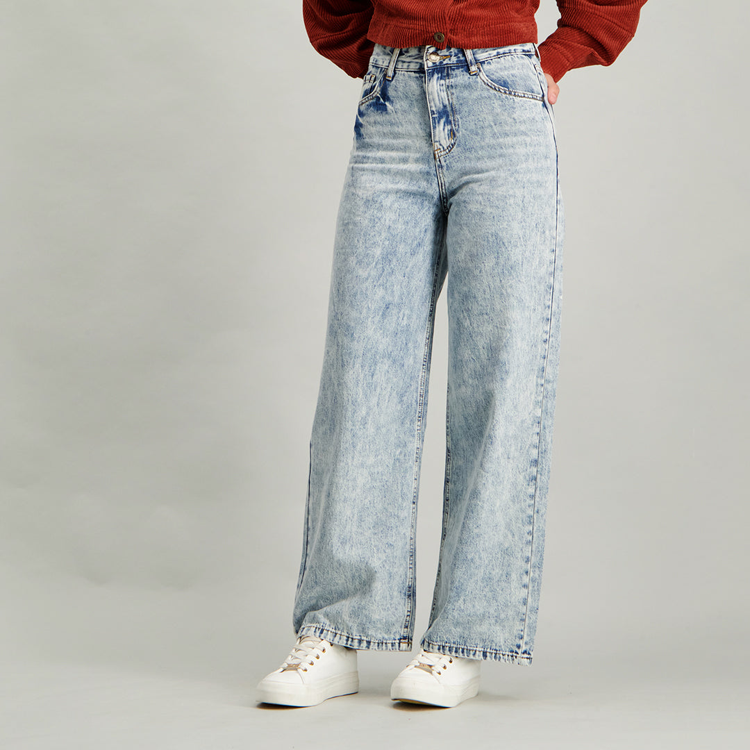 Wideleg Detail Jeans - Fashion Fusion 99.00 Fashion Fusion