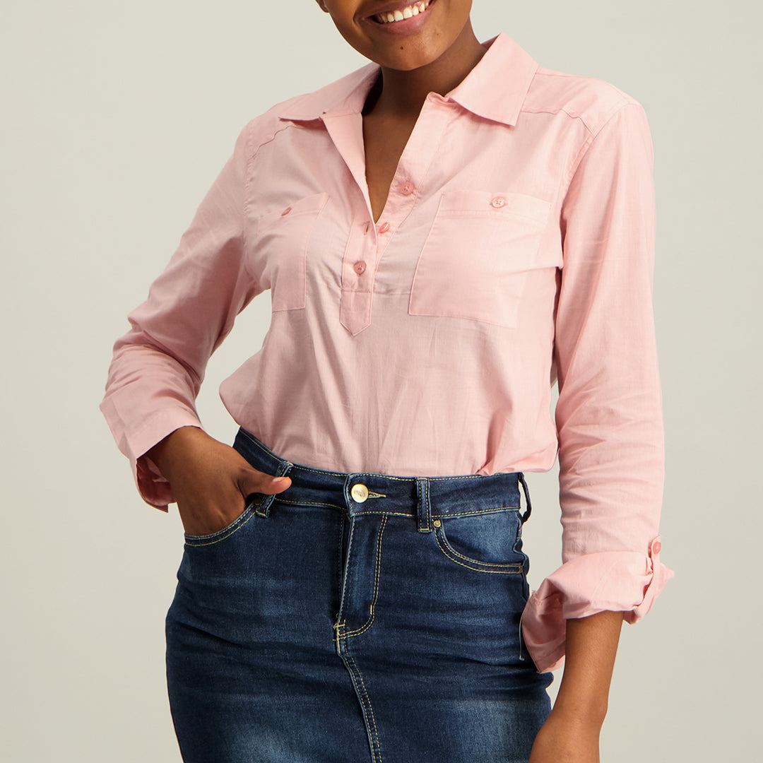 Ciarra Roll Up Shirt - Fashion Fusion 259.00 Fashion Fusion