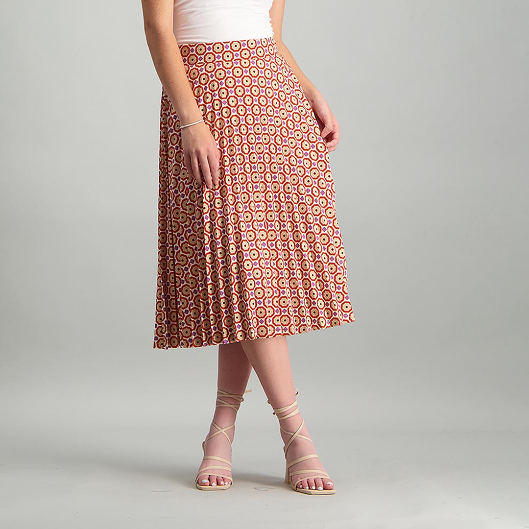 PLEATED SKIRT(PRINTED LIVERPOOL) - Fashion Fusion 69.00 Fashion Fusion